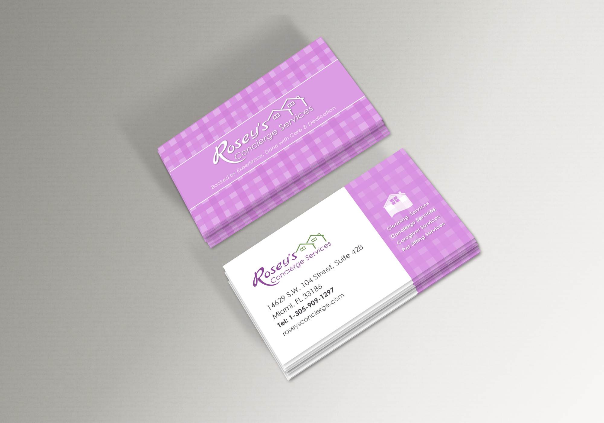 Rosey's Concierge Business Cards